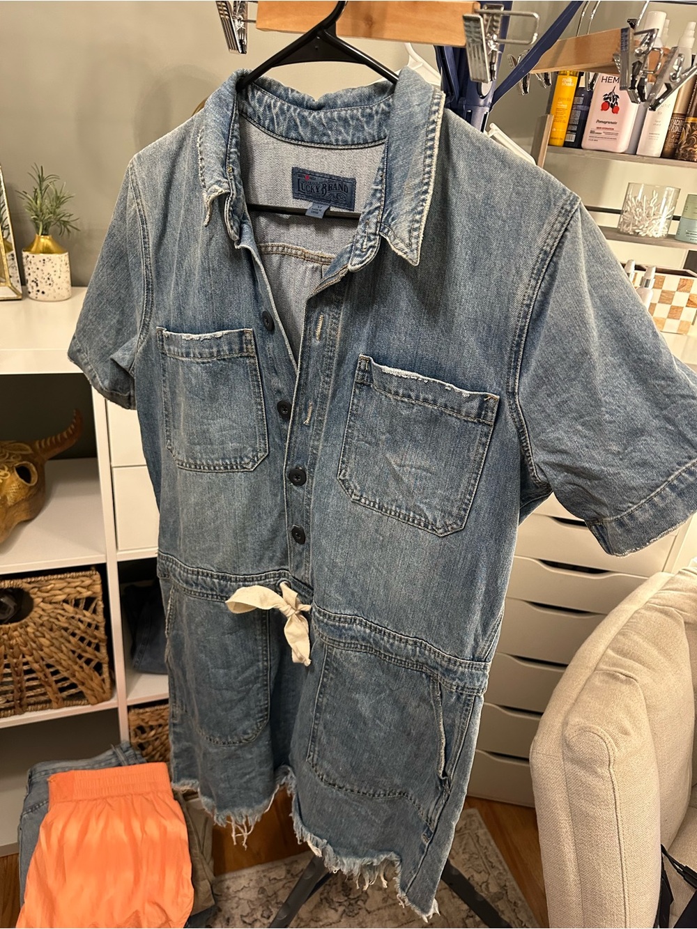 Lucky Brand Light Blue Denim Dress